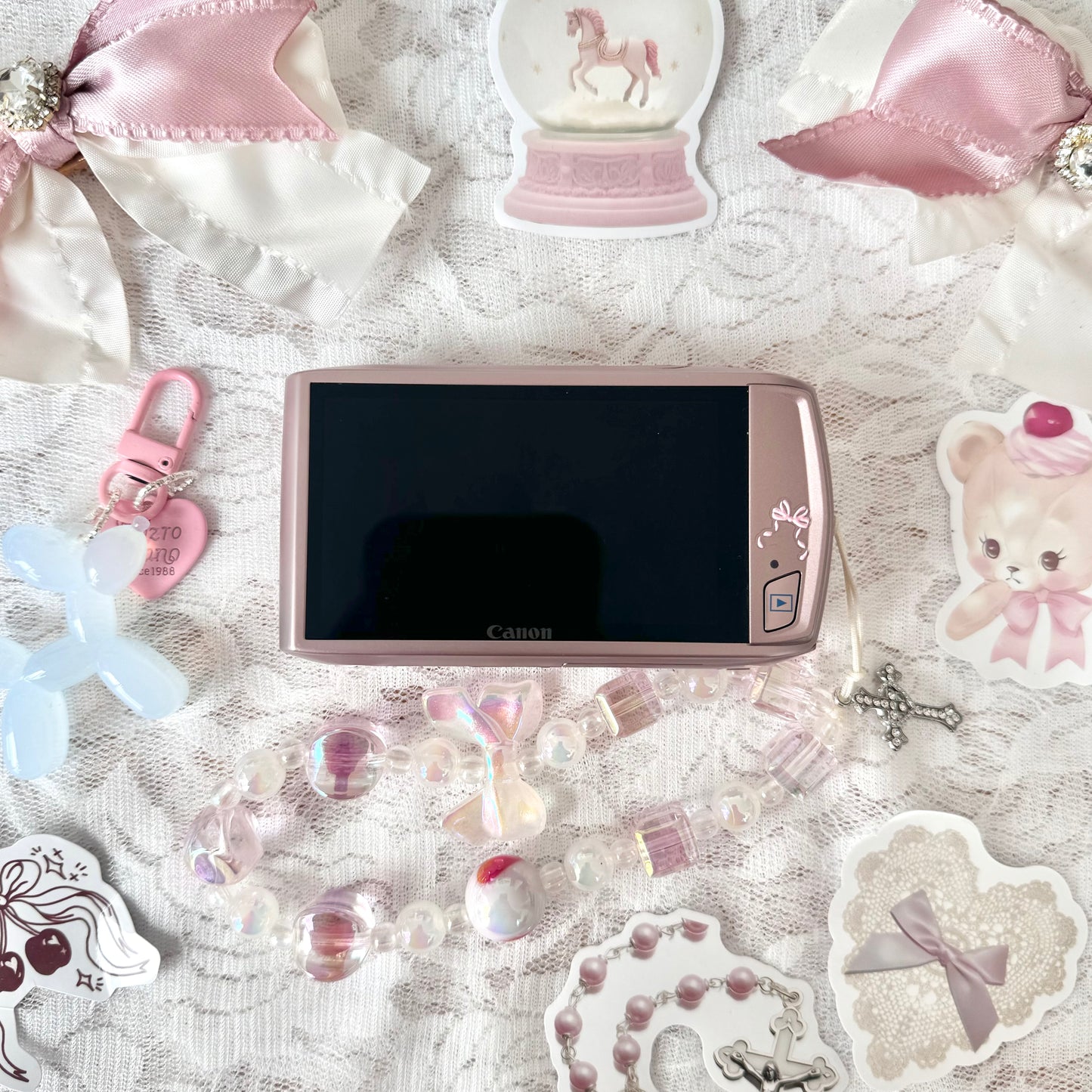 *Ultra Rare* Pink Canon IXUS 310 HS 🎀ɞ˚‧。⋆