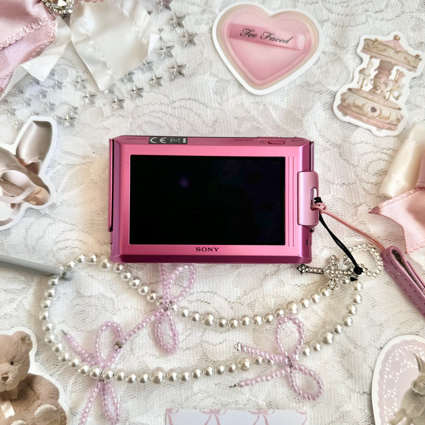 Rare Barbie Pink Sony Cybershot DSC-T90 🎀 ྀིྀི