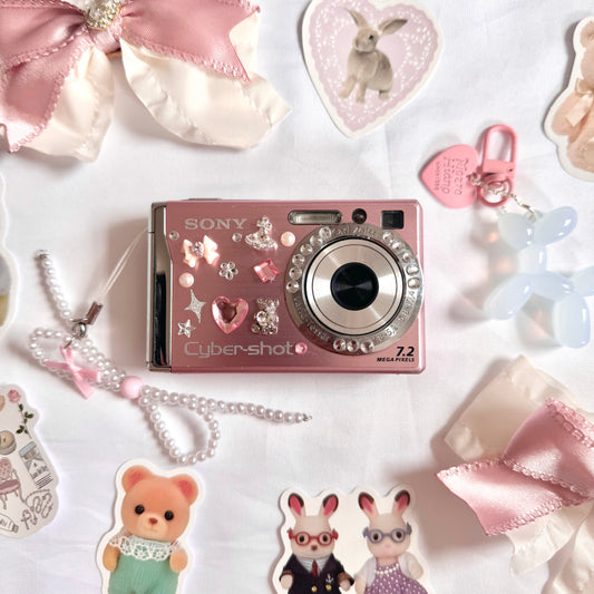 Rare Pink Vintage Sony Cybershot DSC-W80 🎀‎˚₊‧