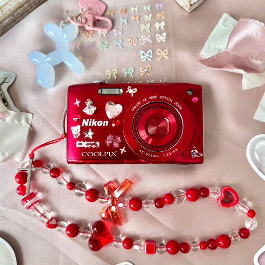 Red Nikon Coolpix S3200 ❤️❤️