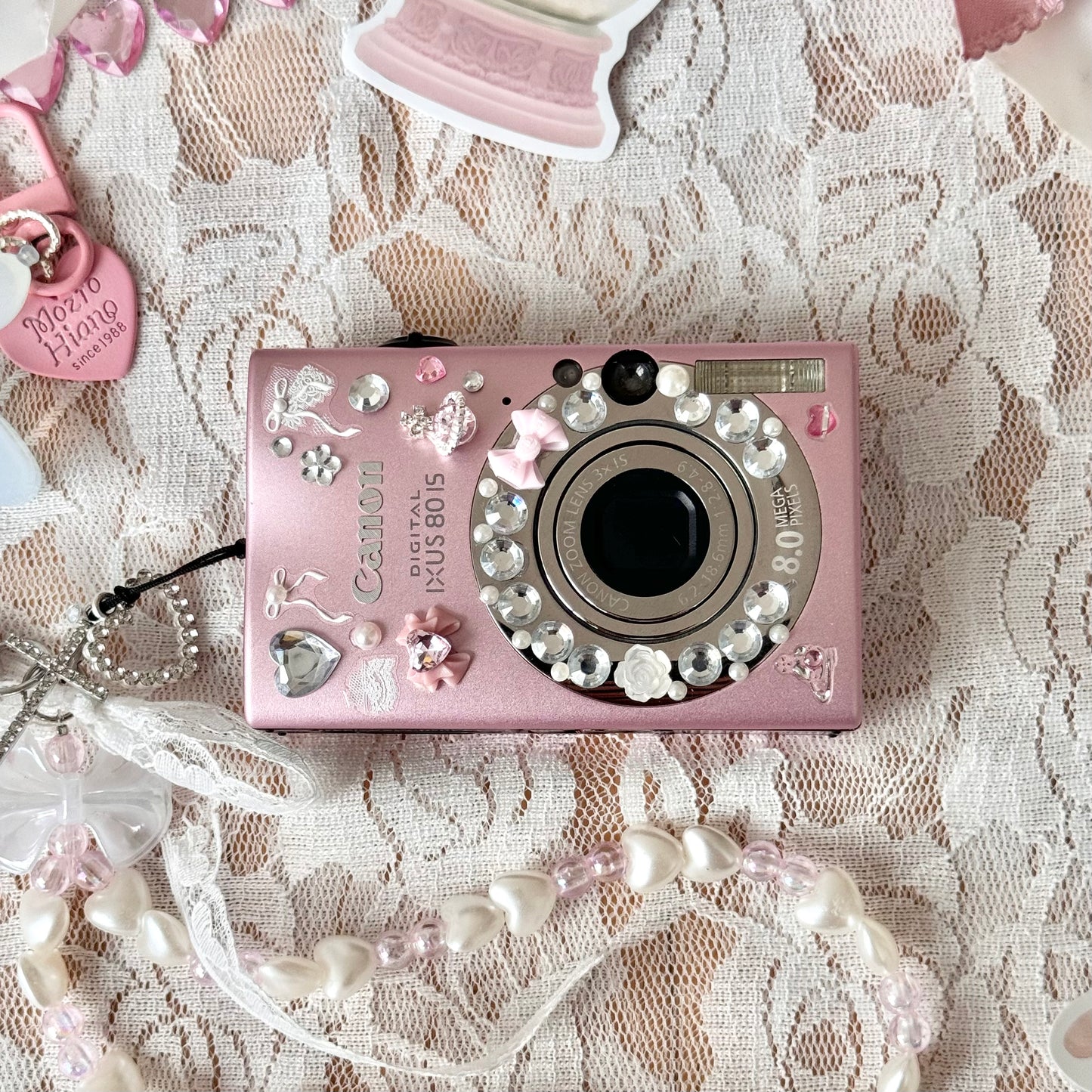 Rare Pastel Pink Canon IXUS 80 IS 🎀⋆｡˚