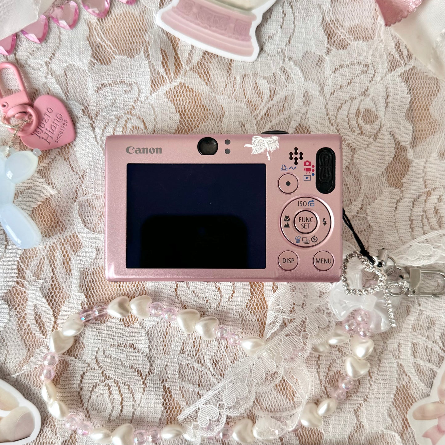 Rare Pastel Pink Canon IXUS 80 IS 🎀⋆｡˚