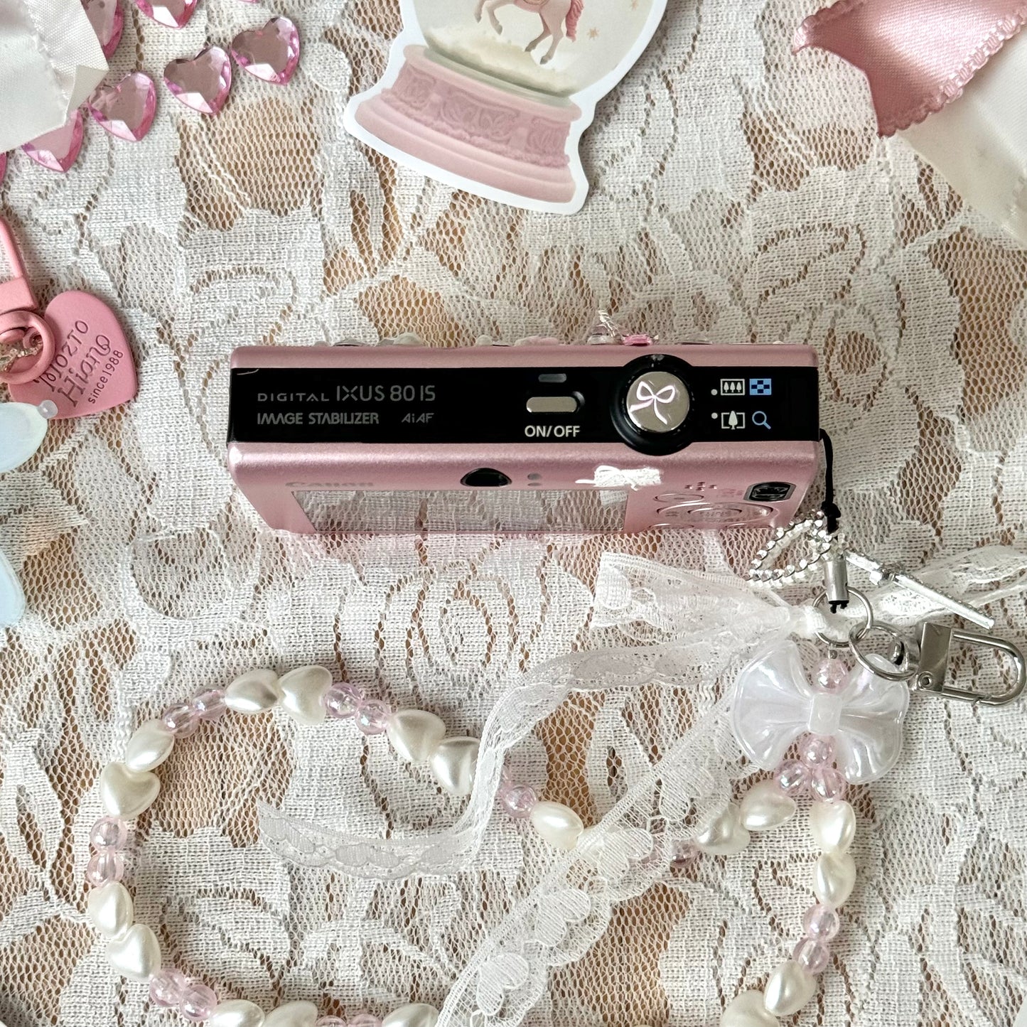 Rare Pastel Pink Canon IXUS 80 IS 🎀⋆｡˚