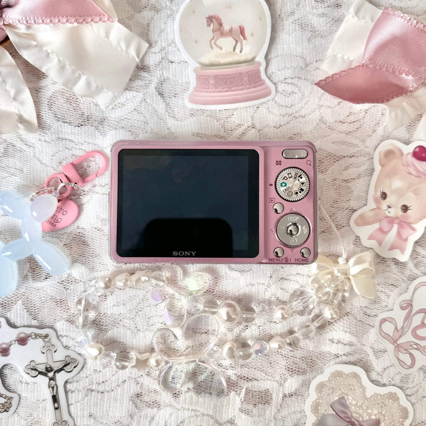 Pink Sony Cybershot DSC-W210 🎀🩰🦢🕯️🧸