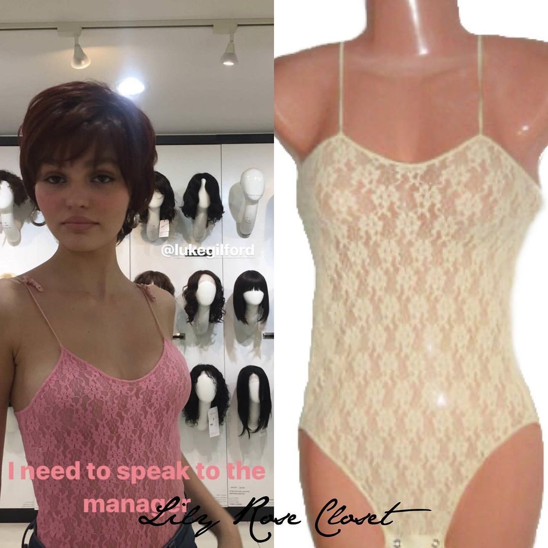 Vinatge Mary Quant Floral Sheer Lace Bodysuit